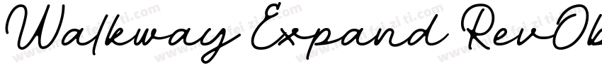 Walkway Expand RevOblique字体转换